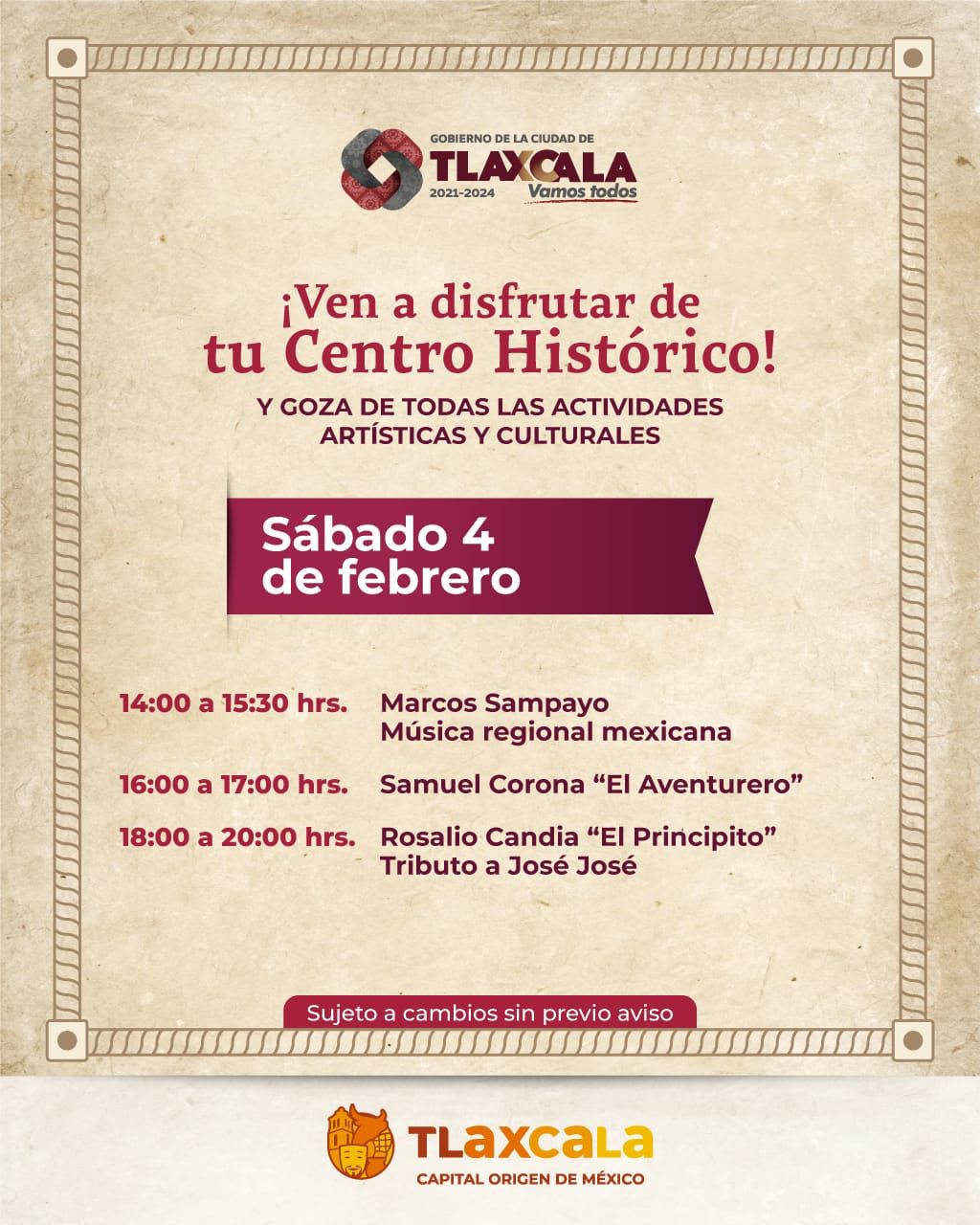 Sábados y domingos culturales y artísticos de Tlaxcala Capital, una opción para disfrutar